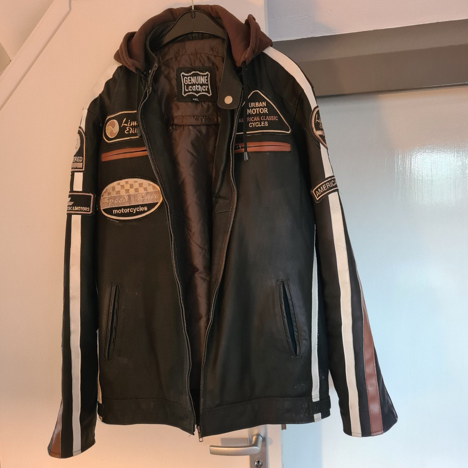 Leren Jas zgan - Limited Edition - 4XL, Ophalen of Verzenden, Overige maten, Zwart