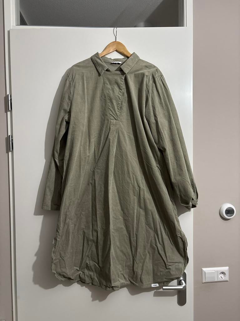 Penn&Ink ribjurk maat 46, Ophalen of Verzenden, Gedragen, Maat 46/48 (XL) of groter, Groen