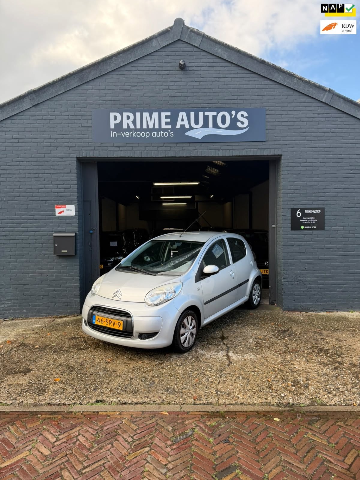 Citroen C1 1.0-12V Selection Airco | Elektr Ramen 5D 2011, Auto's, Voorwielaandrijving, Euro 5, Stof, Gebruikt