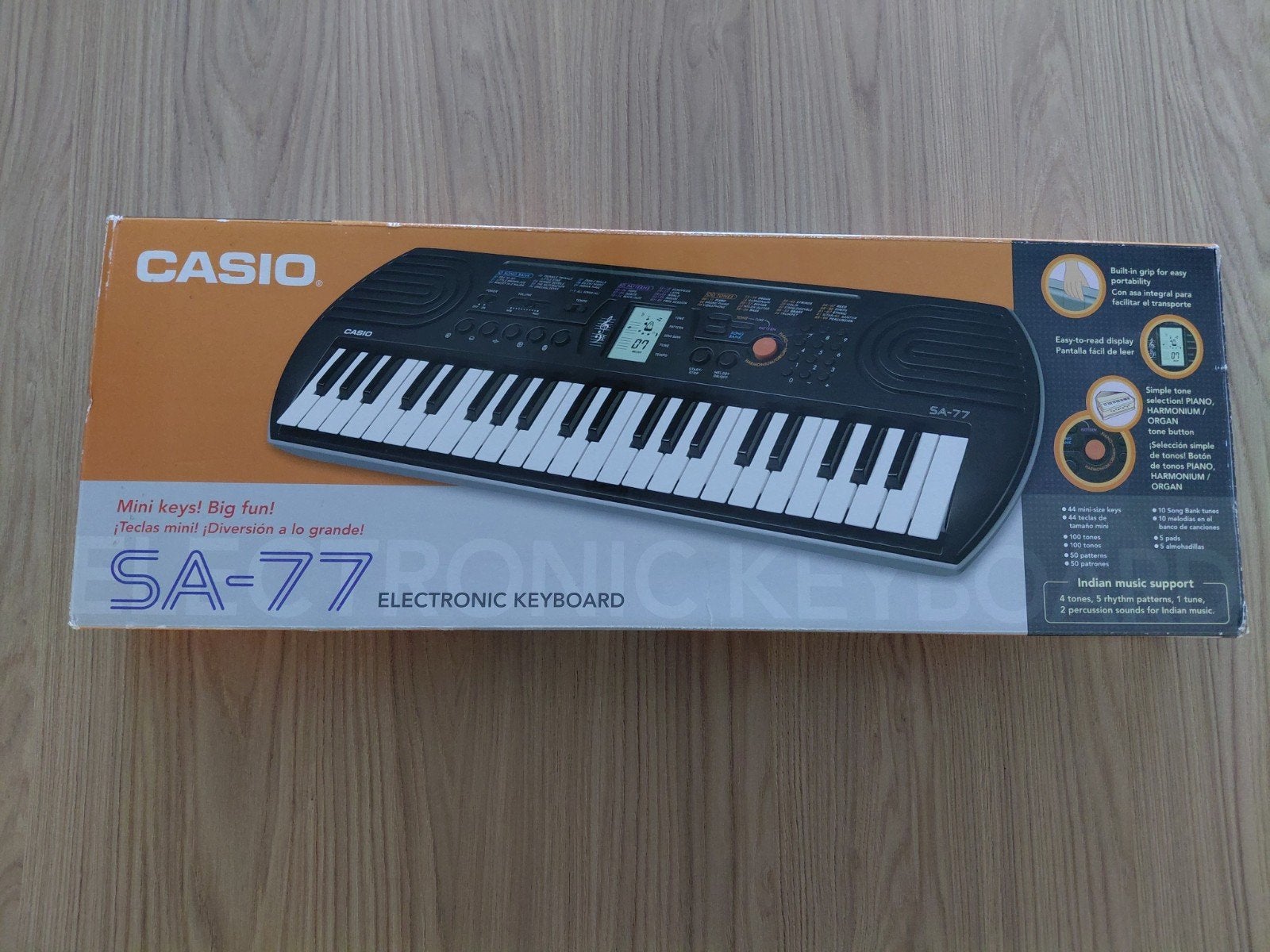 Casio Keyboard SA-77 – nette staat + originele doos, Ophalen of Verzenden, Gebruikt, 61 toetsen, Casio