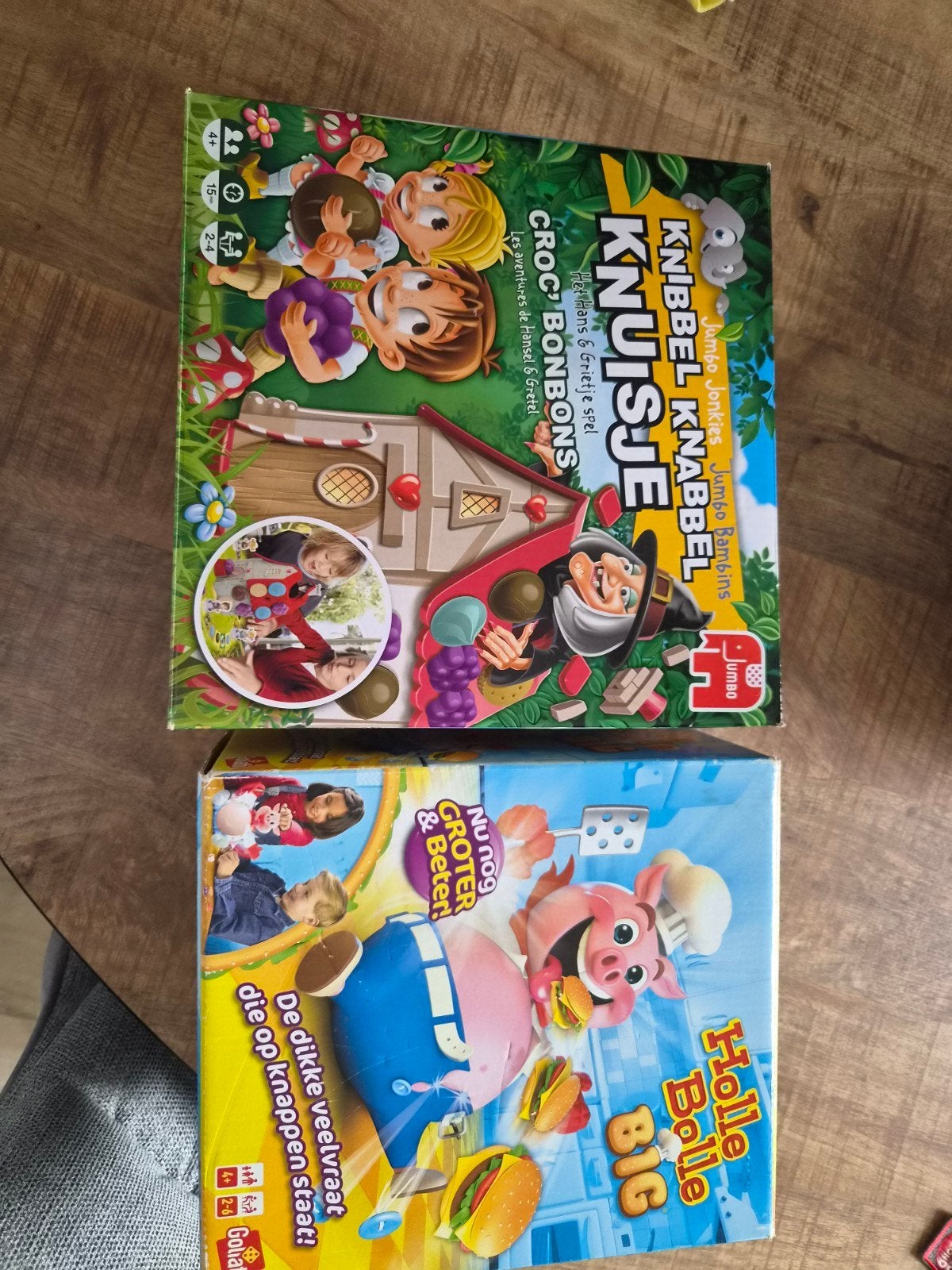 Knibbel Knabbel Knabbelhuisje & Holle Bolle Big Spel, Drie of vier spelers, Ophalen, Gebruikt, Jumbo, Goliath