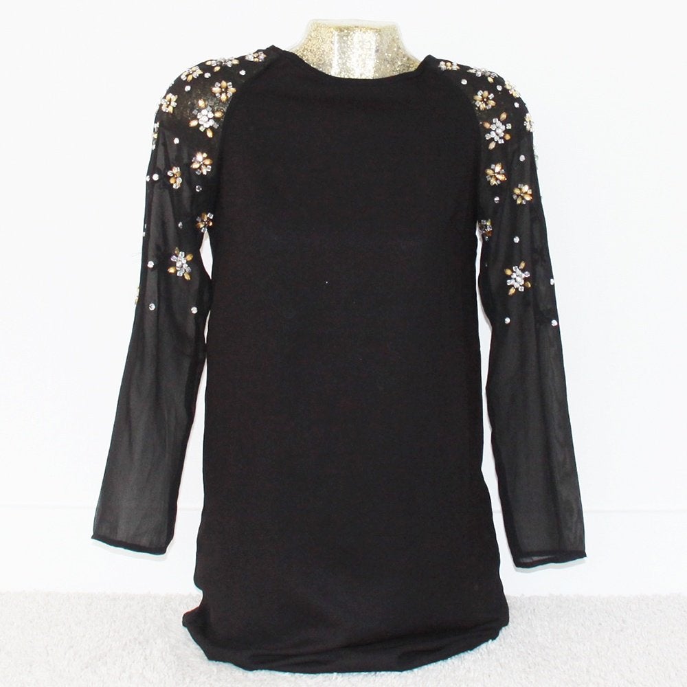 Zeer Mooi Diamanten H&M Jurkje (Maat 34) - 66 € 25,-, Kleding | Dames, Jurken, H&M, Zwart, Ophalen of Verzenden, Zo goed als nieuw