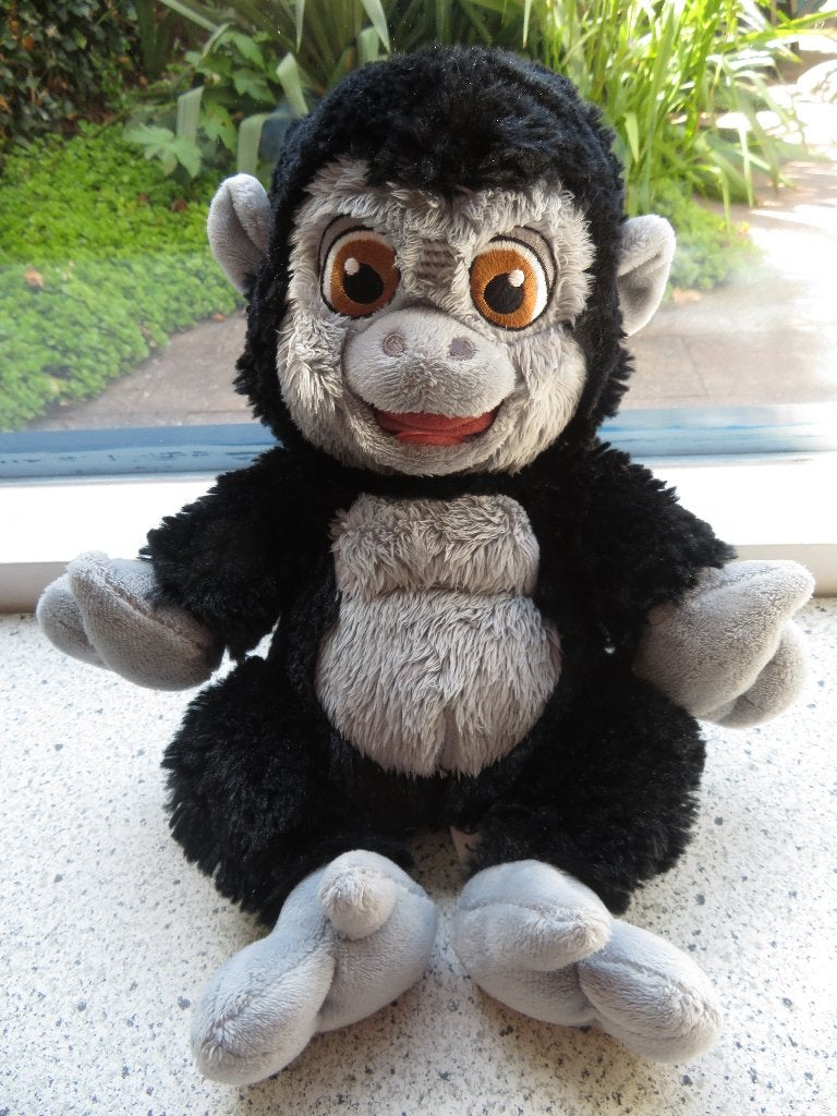 Aap Gorrilla velours uit Disneyland Paris Disney Tarzan, Disney, Zwart, Ophalen of Verzenden, Zo goed als nieuw