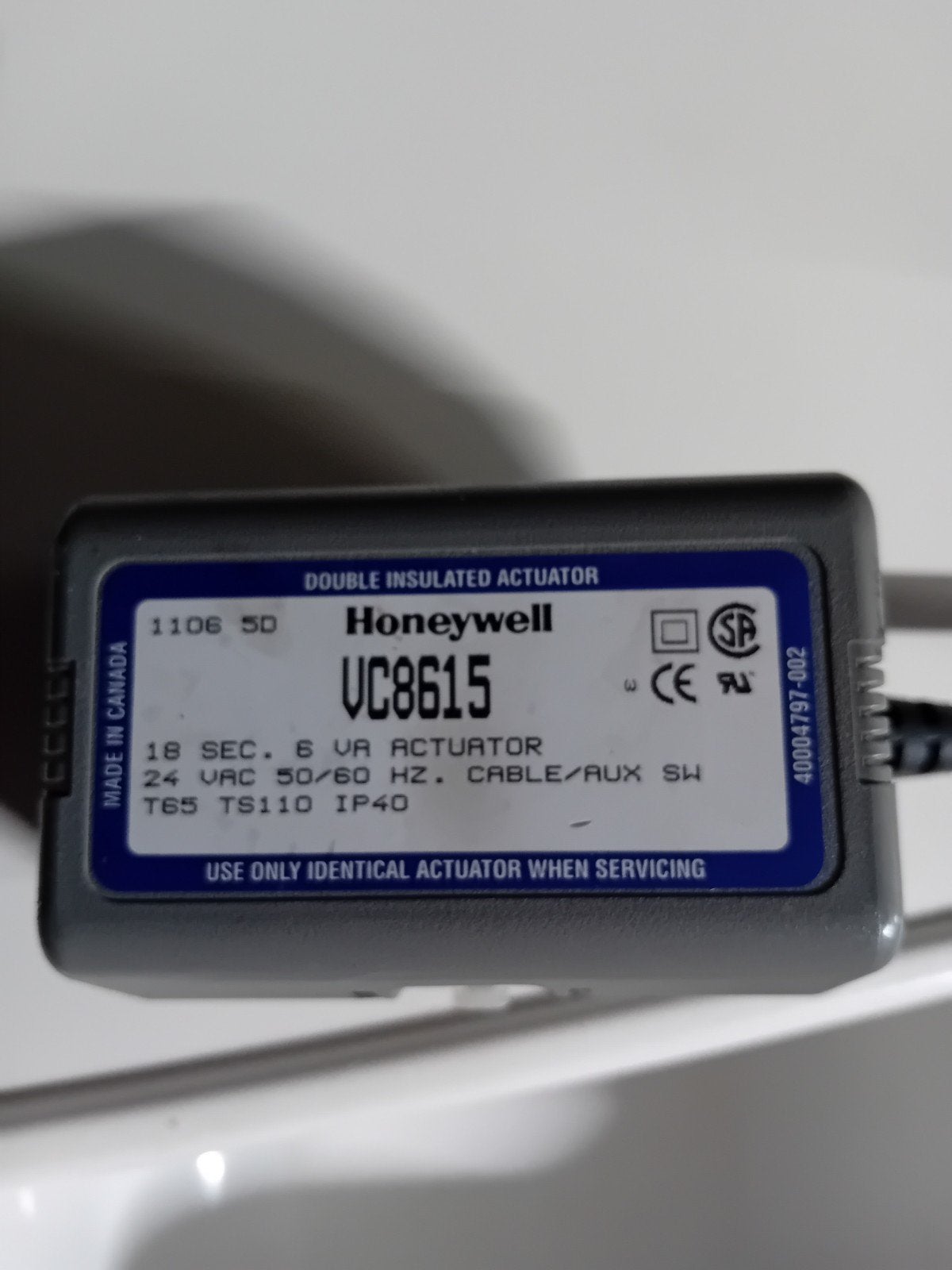Honeywell VC8615 Actuator - Dubbel Geïsoleerd, Ophalen of Verzenden, Gebruikt