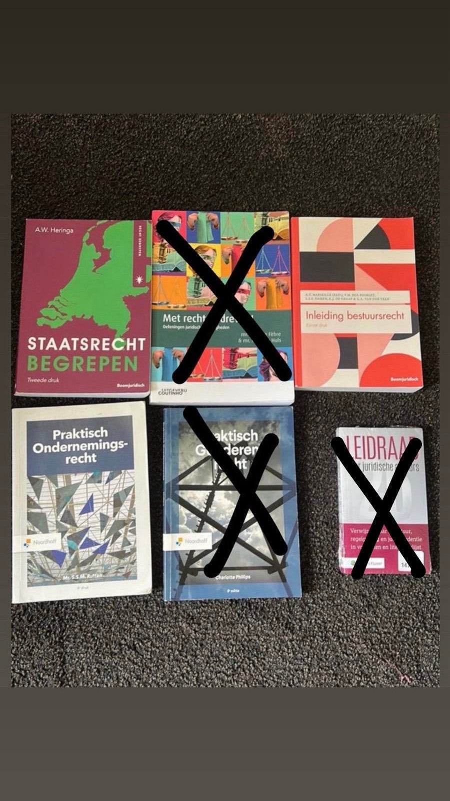 Diverse HBO-Rechten jaar 1 (HAN) boeken, Ophalen of Verzenden, Beta, Zo goed als nieuw, HBO