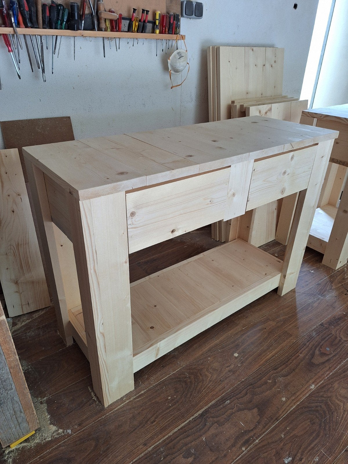 Badmeubel van terug gedroogd en geschaafd steigerhout, Ophalen, Nieuw, 25 tot 50 cm, Minder dan 100 cm