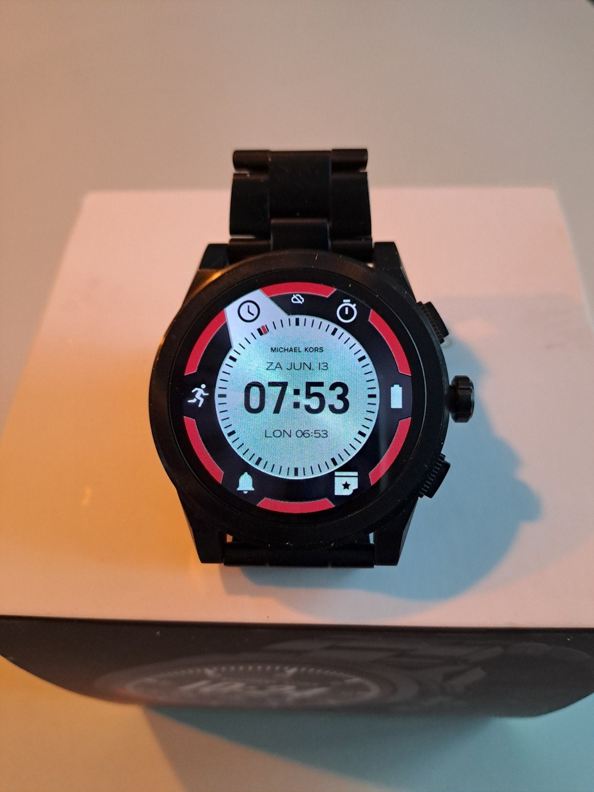 Michael Kors Access Smartwatch MKT5029 Zwart, Sieraden, Tassen en Uiterlijk, Afstand, Zwart, Michael Kors, Ophalen of Verzenden