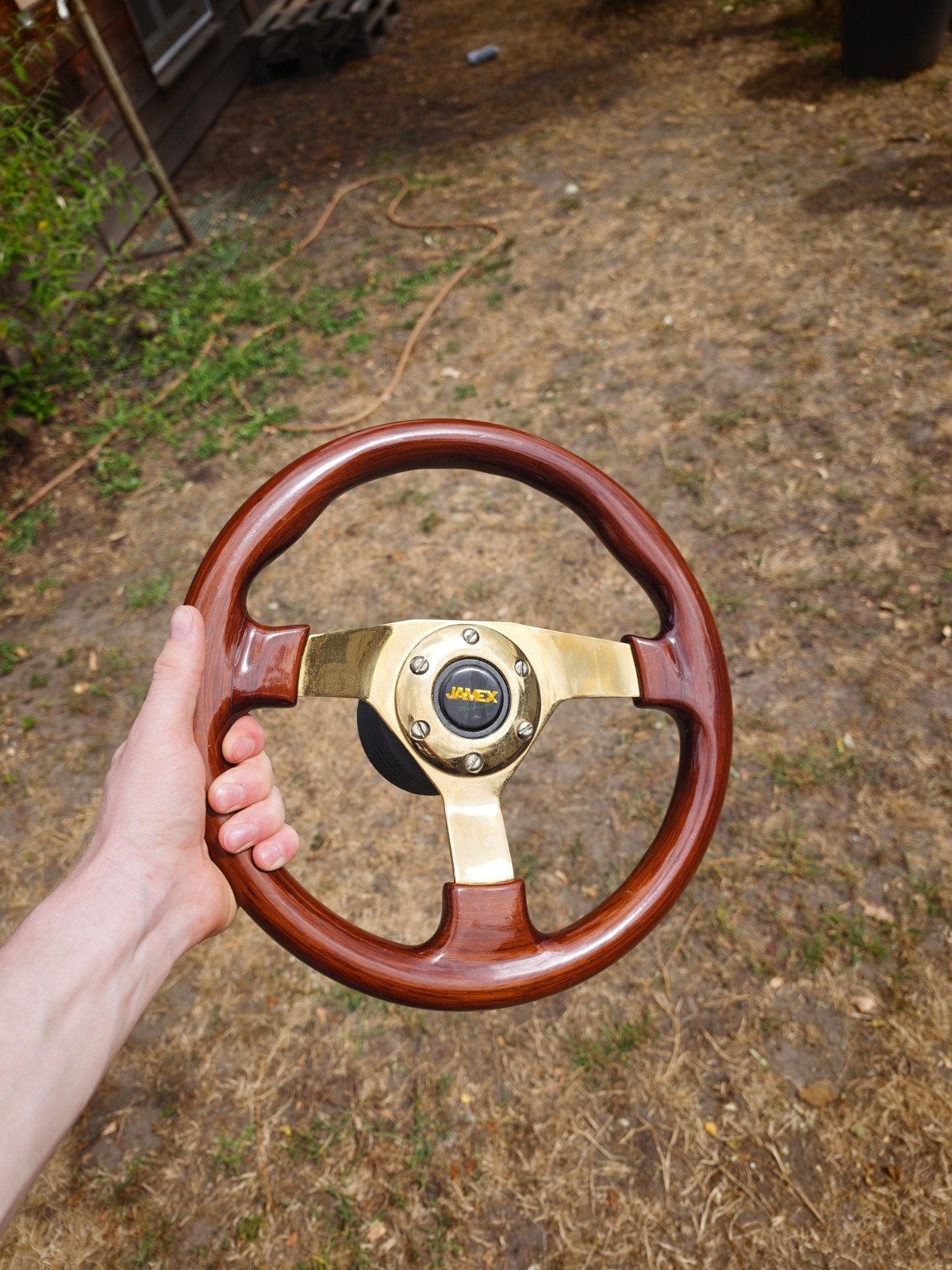 Jamex gold hout stuur, Ophalen of Verzenden, Gebruikt