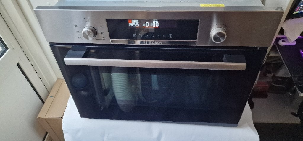 Bosch inbouw combi oven magnetron typenr CMA585GS0, Ophalen, Gebruikt, Bosch, Oven met grill