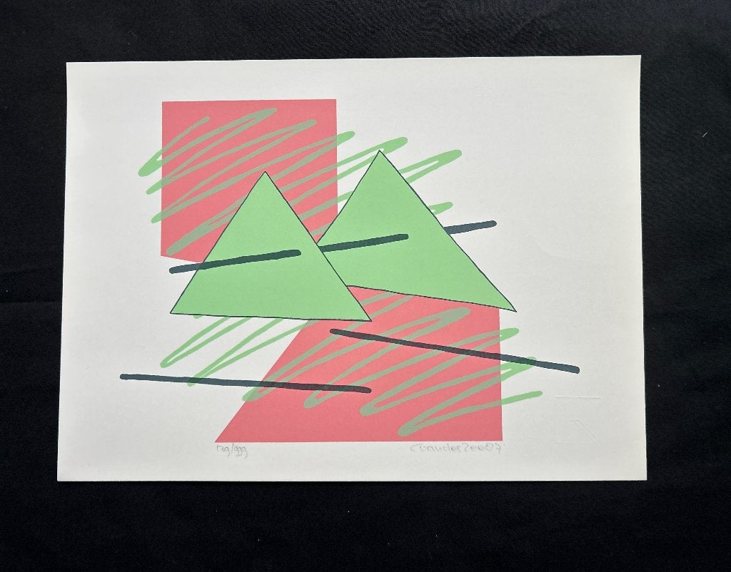 Zeefdruk C. van der Zee  ZOMEROPRUIMING, Antiek en Kunst, Kunst | Litho's en Zeefdrukken, Verzenden