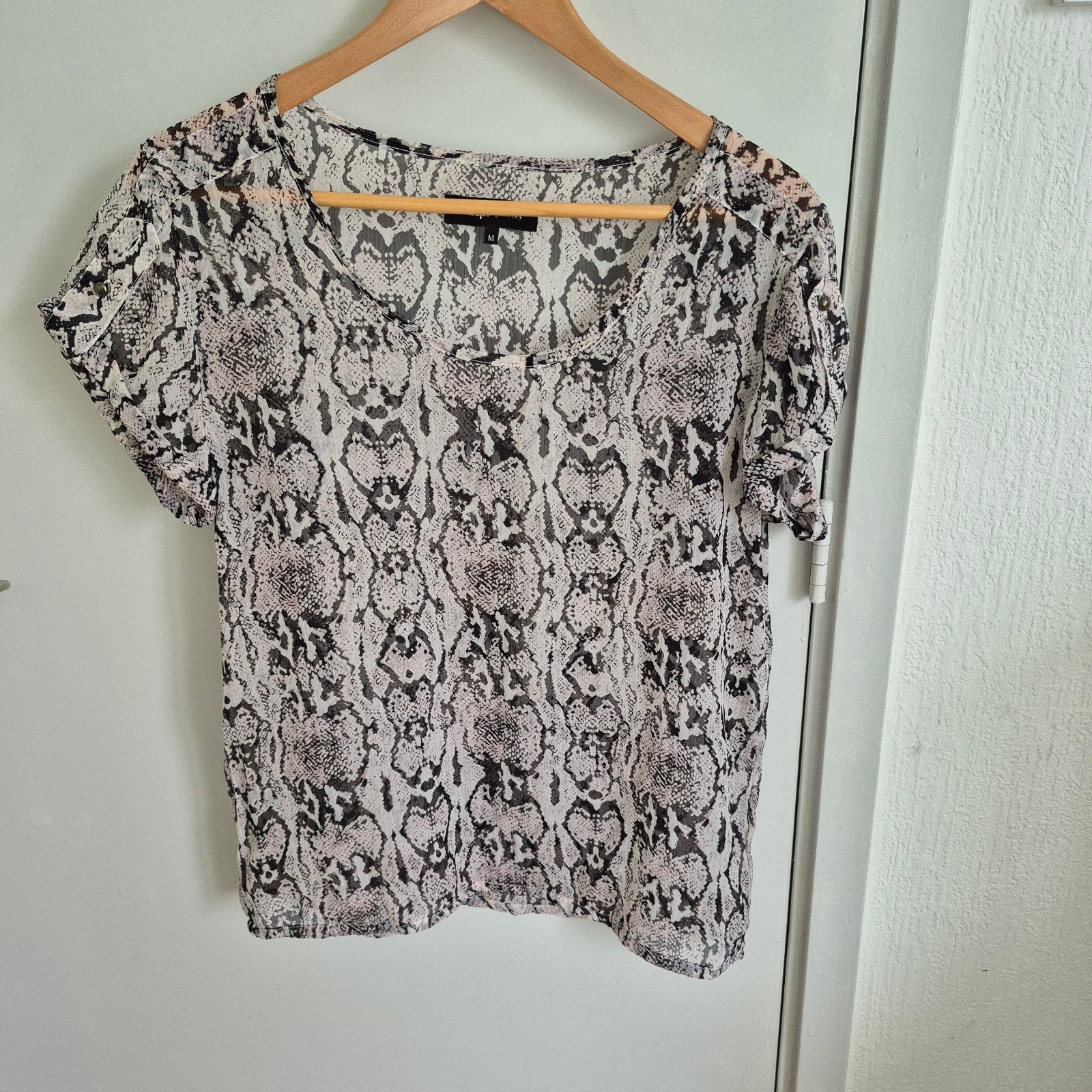 EKSEPT Dames Blouse met Slangenprint - Maat M, Maat 38/40 (M), Meerkleurig, EKSEPT, Ophalen of Verzenden
