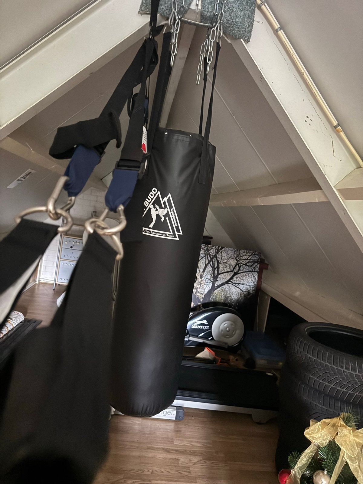 Joya Budo Boxbal & Suspension Trainer voor Thuis Workouts, Sport en Fitness, Vechtsporten en Zelfverdediging, Ophalen, Zo goed als nieuw