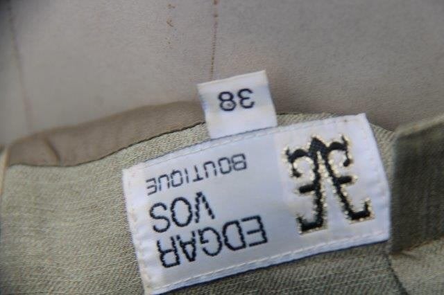Jurk groen Edgar Vos mt 38 Vaste prijs AANBIEDING, Maat 38/40 (M), Zo goed als nieuw, Groen, Edgar Vos