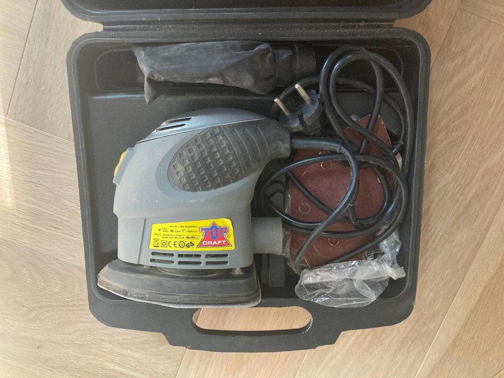 Top Craft TMS-220 vlakschuurmachine, Doe-het-zelf en Verbouw, Gereedschap | Schuurmachines, Ophalen, Gebruikt, Minder dan 600 watt