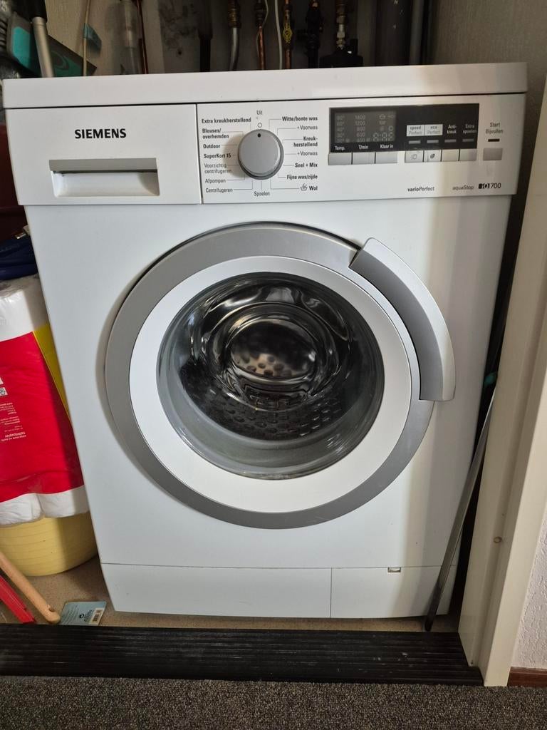 Siemens iQ700 VarioPerfect Wasmachine, Witgoed en Apparatuur, Wasmachines, Ophalen, Gebruikt, Voorlader, Kort programma