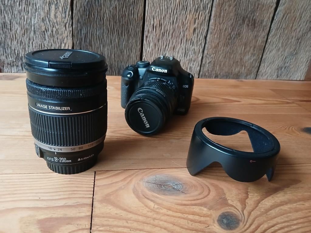 Canon EOS 450D met lenzen en accessoires, Ophalen, Gebruikt, Spiegelreflex, Canon