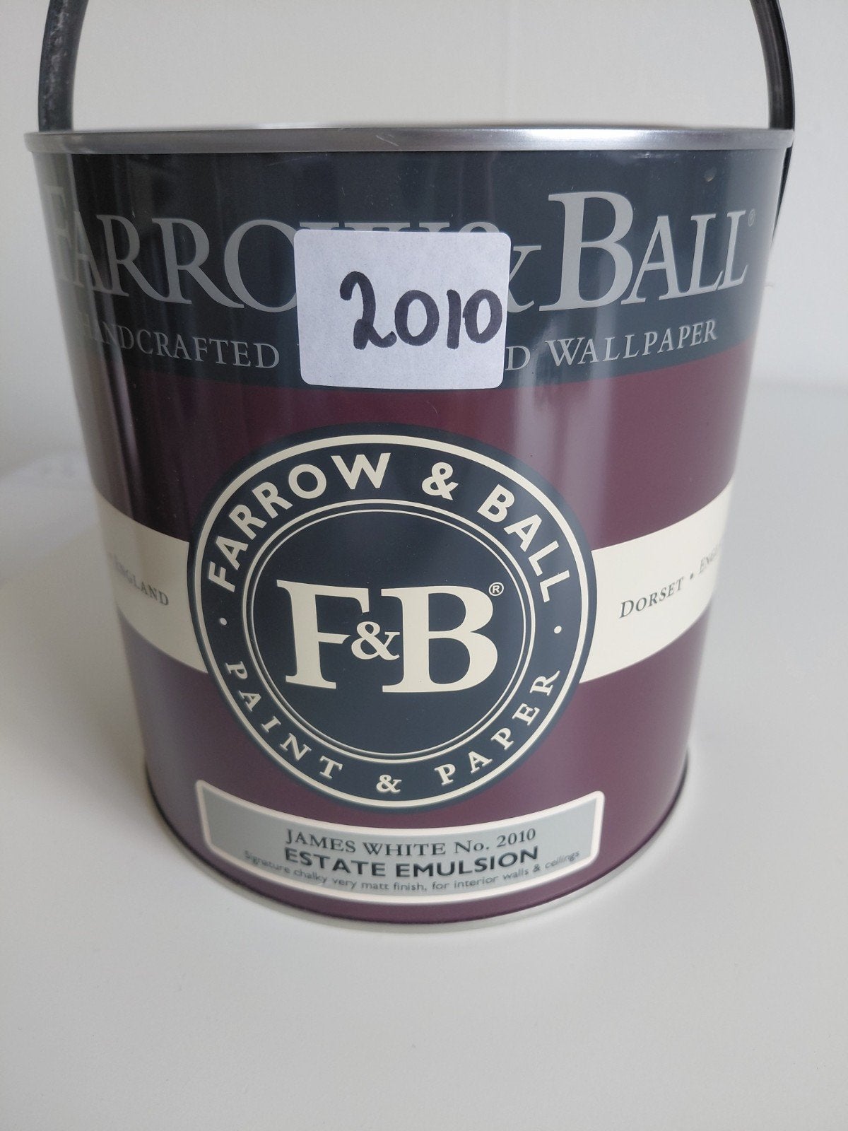 Farrow & Ball Estate Emulsion James White No. 2010 - 2.5L, Ophalen, Nieuw