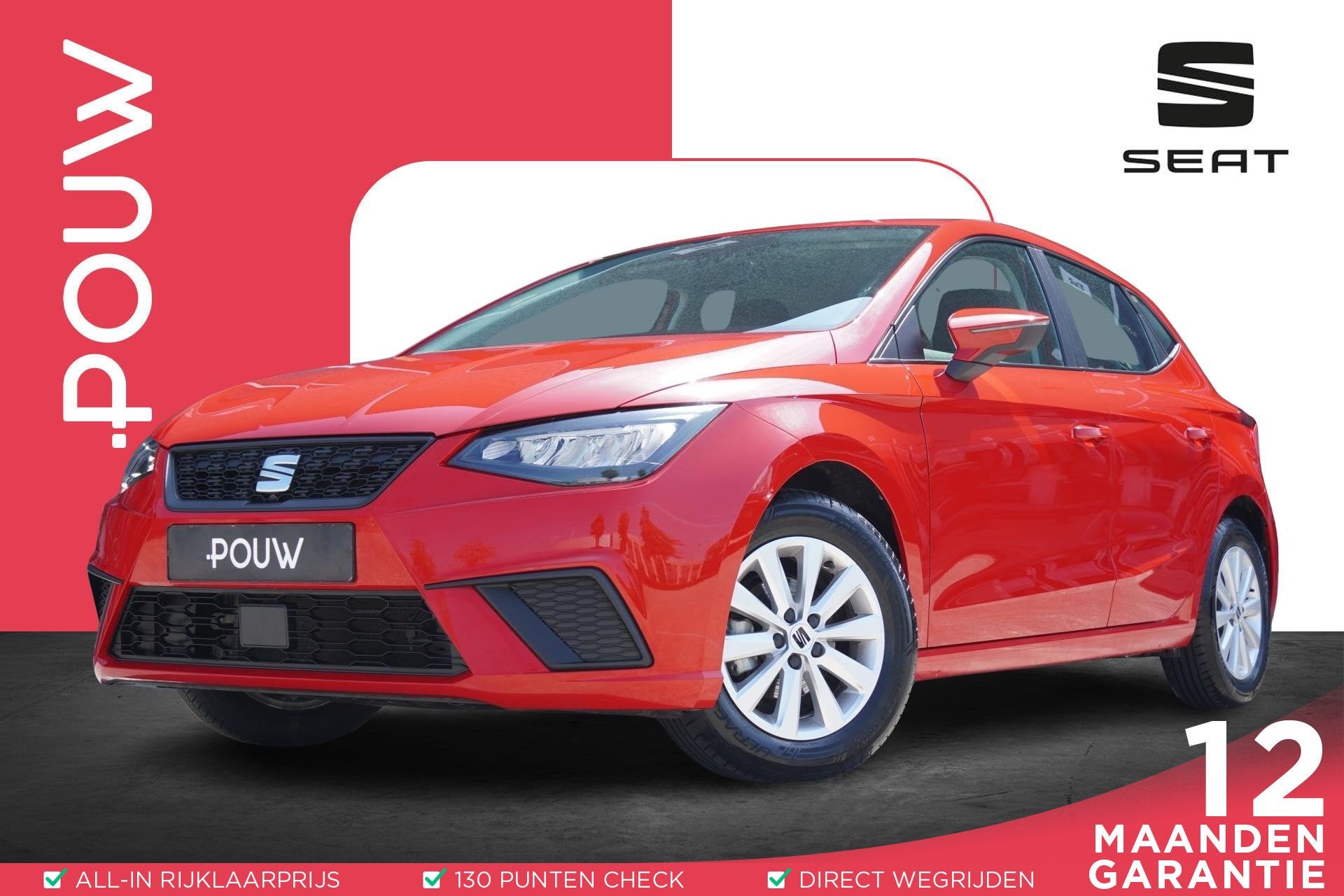 SEAT Ibiza 1.0 EcoTSI 95pk Style | Parkeersensoren Achter |, Auto's, Seat, Voorwielaandrijving, 12 maanden, Stof, 95 pk