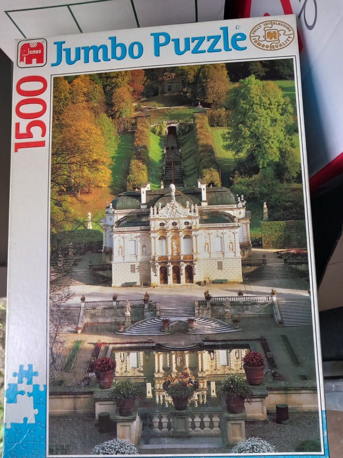 Jumbo puzzel, het kasteel, 1500 stukjes, Ophalen of Verzenden, 500 t/m 1500 stukjes, Gebruikt