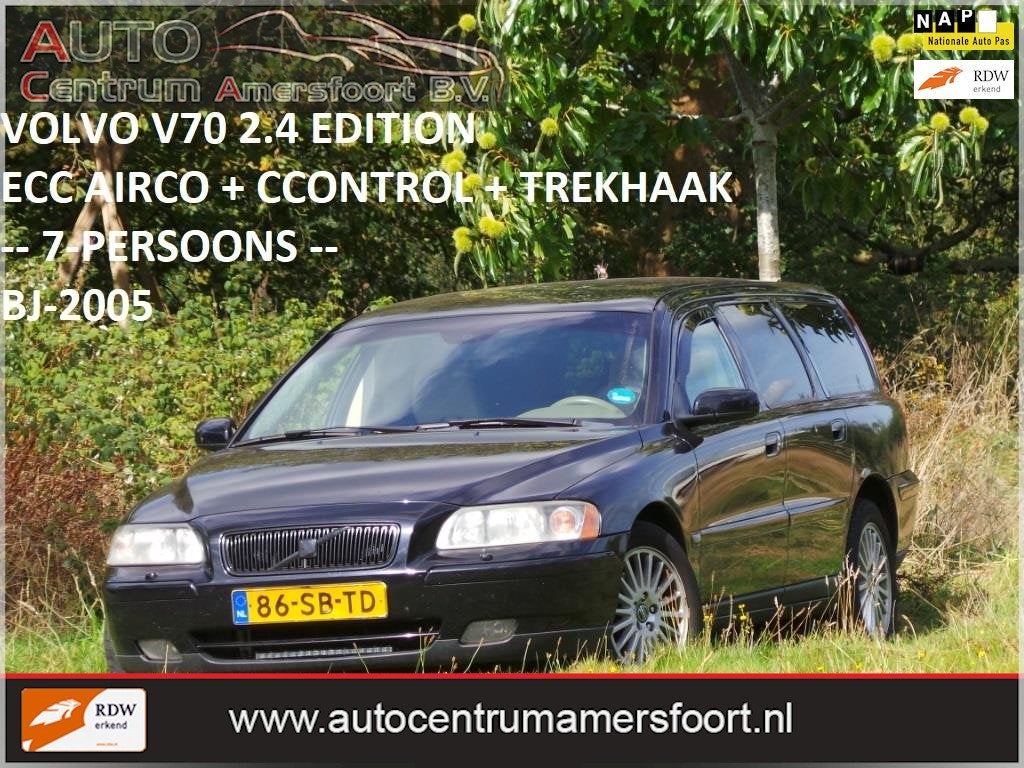 Volvo V70 2.4 Edition II ( 7-PERSOONS + INRUIL MOGELIJK ), 2435 cc, 93 €/maand, Euro 4, 750 kg