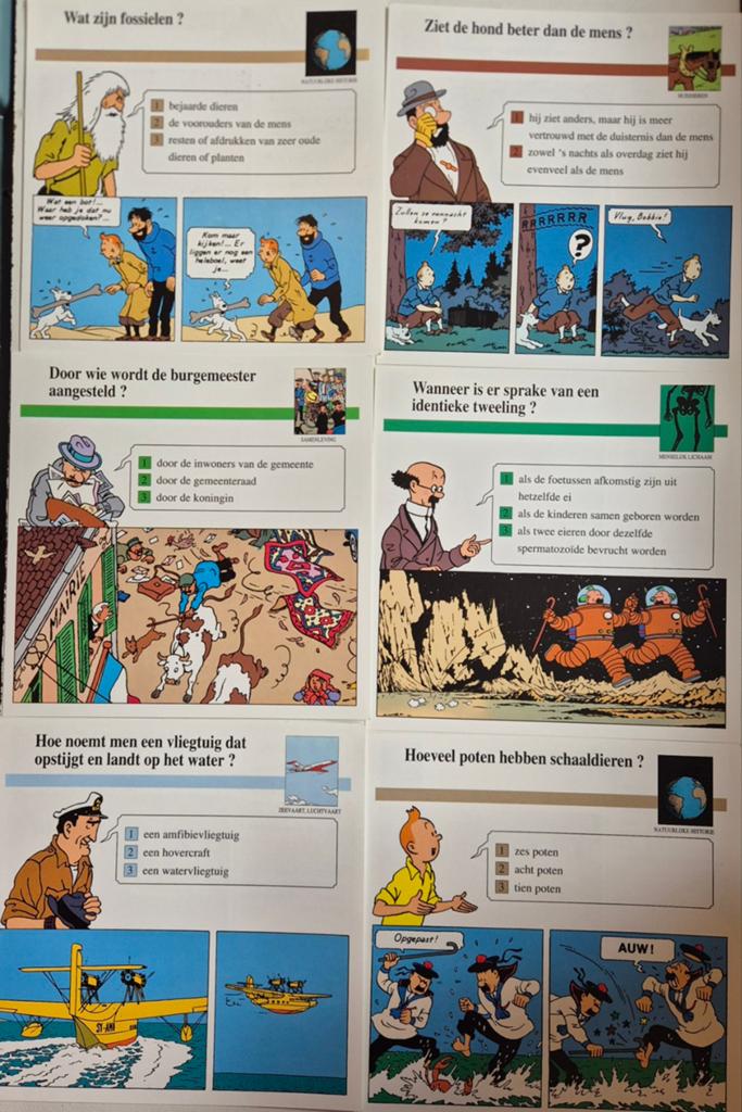 Kuifje, info kaarten., Ophalen of Verzenden, Nieuw, Europa