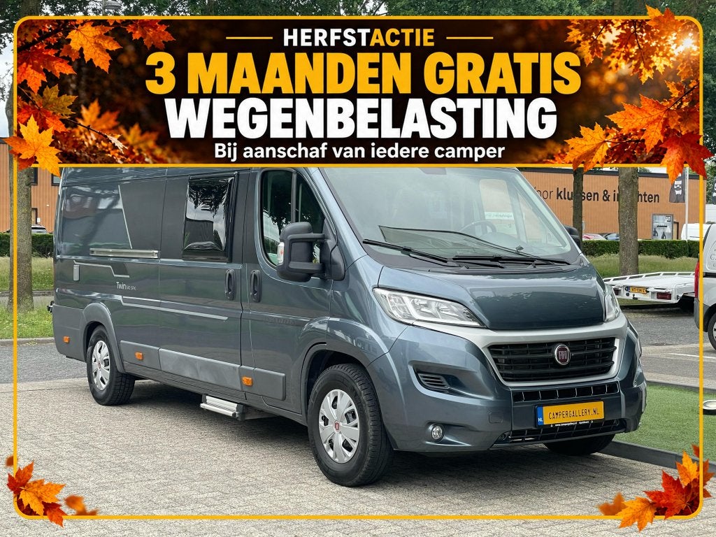 Adria Twin 640 SPX DWARSBED ZONNEPANEEL BEARLOCK EURO6, Buscamper of Camperbus, Ringverwarming, Fiat, 6 tot 7 meter
