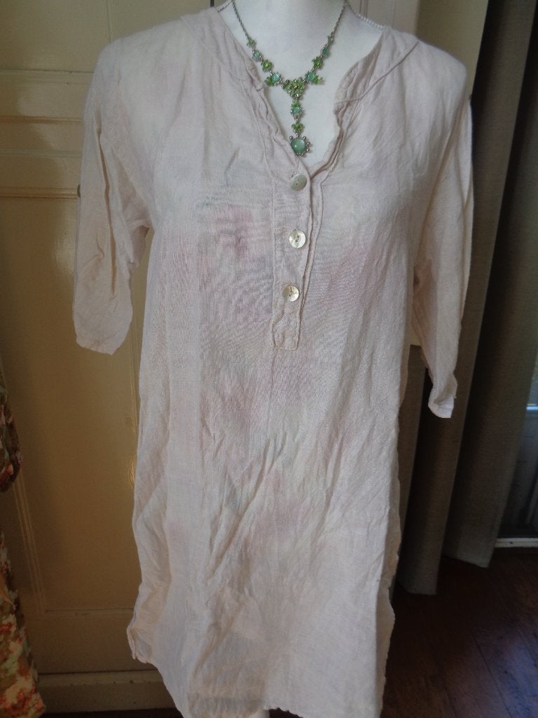 CHASTAR linnen jurk/tuniek:mt M, Kleding | Dames, Maat 38/40 (M), Chastar, Ophalen of Verzenden, Zo goed als nieuw