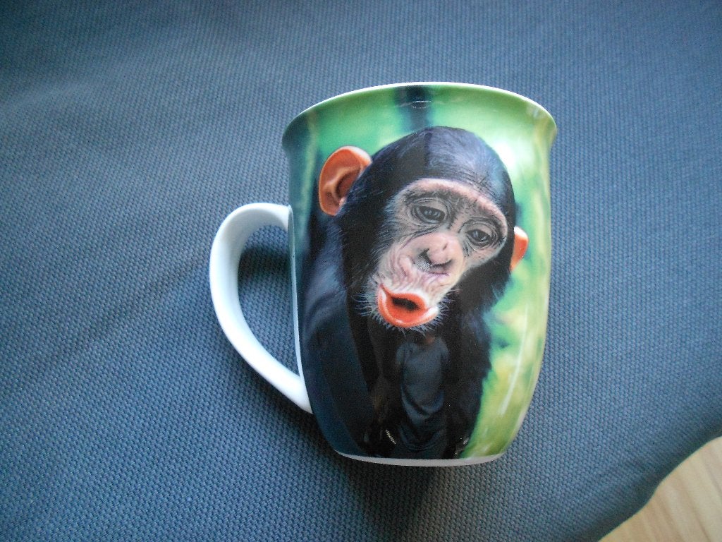 leuke grote beker Chimpansee, Ophalen, Gebruikt, Mok, Overige stijlen