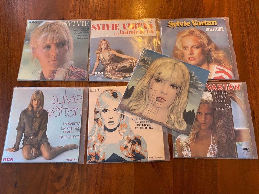 7x vinyl singles en EP's van Sylvie Vartan, Cd's en Dvd's, Vinyl Singles, Gebruikt, Overige genres, 7 inch, Ophalen of Verzenden