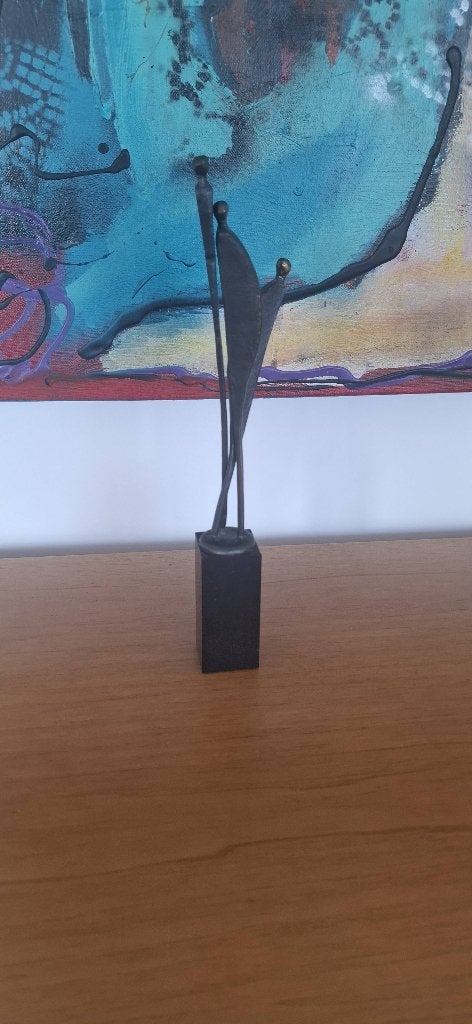 Bronzen Sculptuur "Dank" Corry Ammerlaan (Artihove), Antiek en Kunst, Kunst | Beelden en Houtsnijwerken, Groep mensen, Ophalen of Verzenden