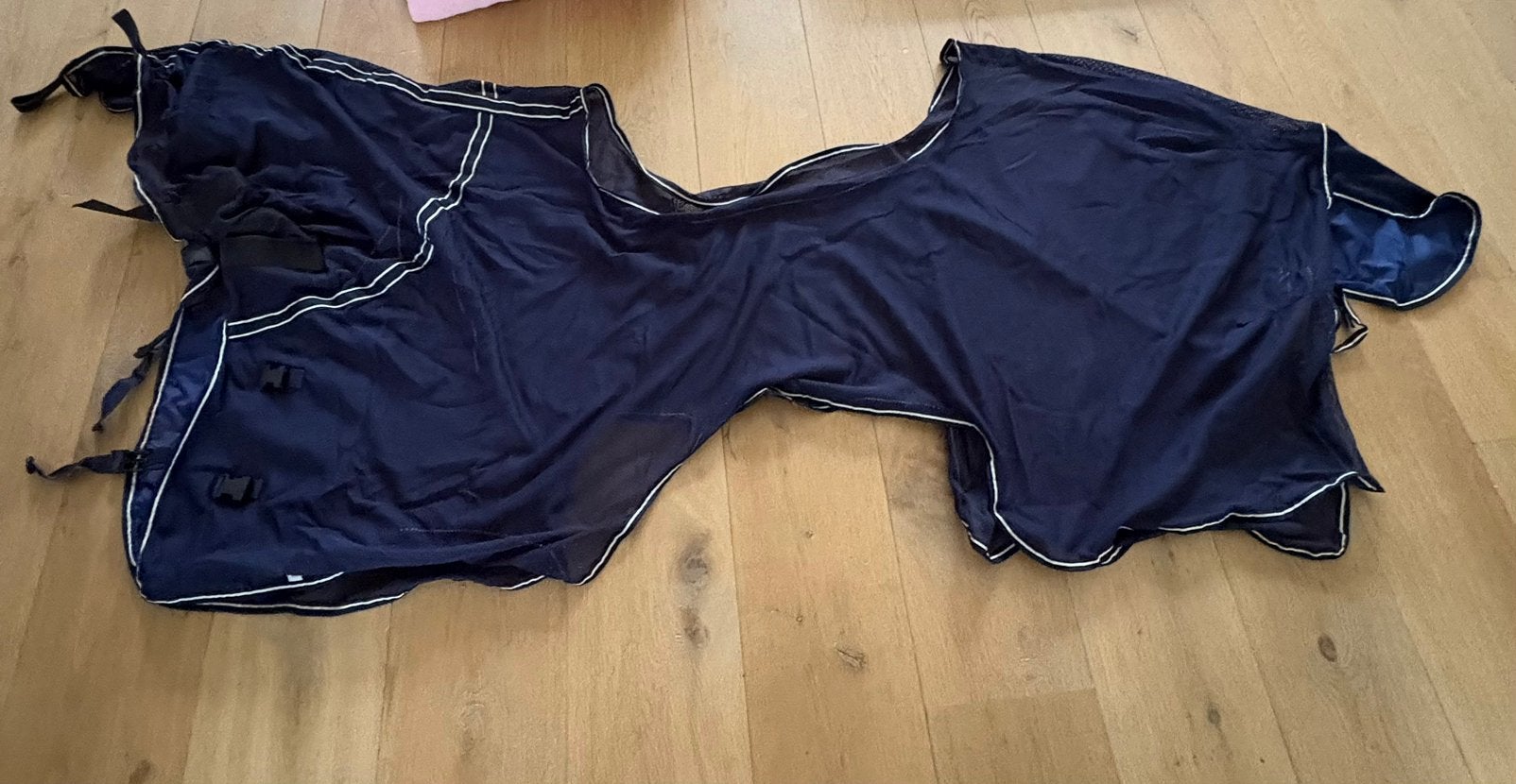 Rij-vliegendeken 145-195 donkerblauw, Dieren en Toebehoren, Overige merken, Vliegendeken, Ophalen of Verzenden, Zo goed als nieuw