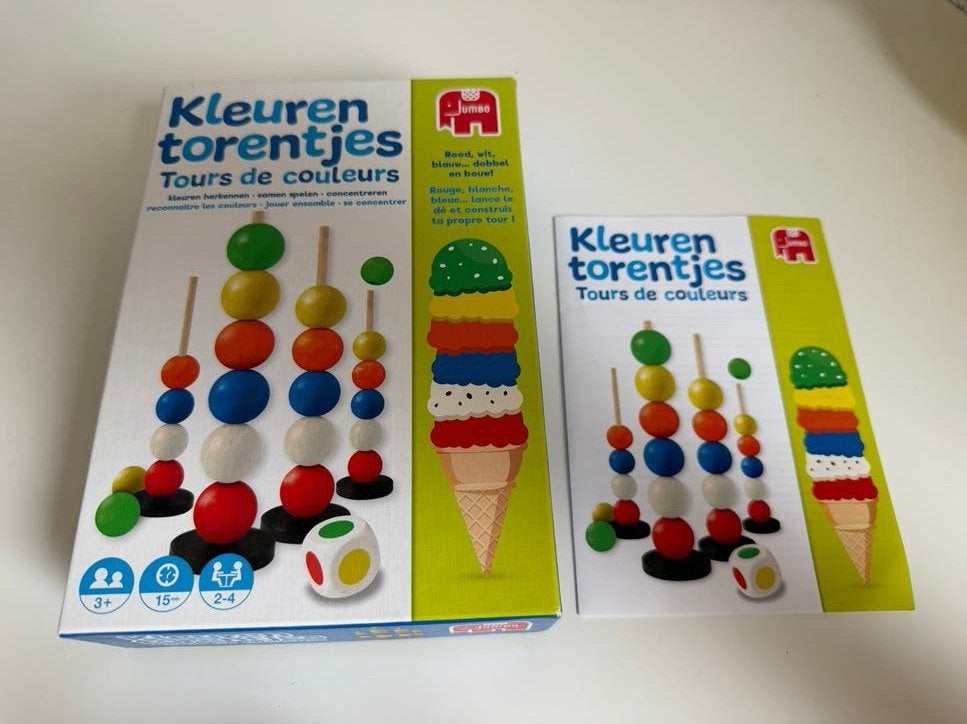 Jumbo Kleurentorentjes - Educatief Spel voor Kinderen (3+), Ophalen of Verzenden, Zo goed als nieuw, Overige typen