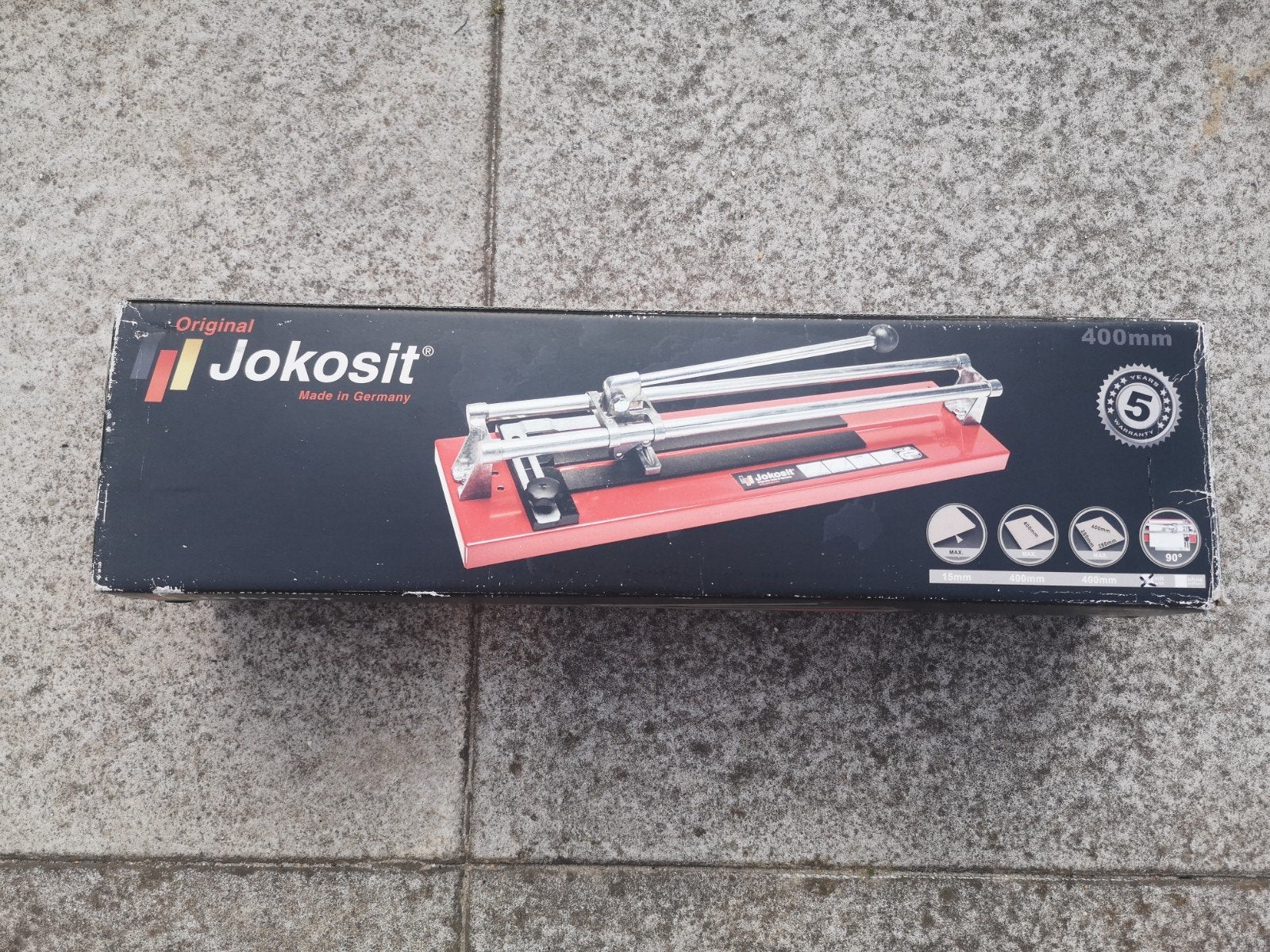 Jokosit tegelsnijder 400mm met extra snijwieltje, Ophalen of Verzenden, Gebruikt