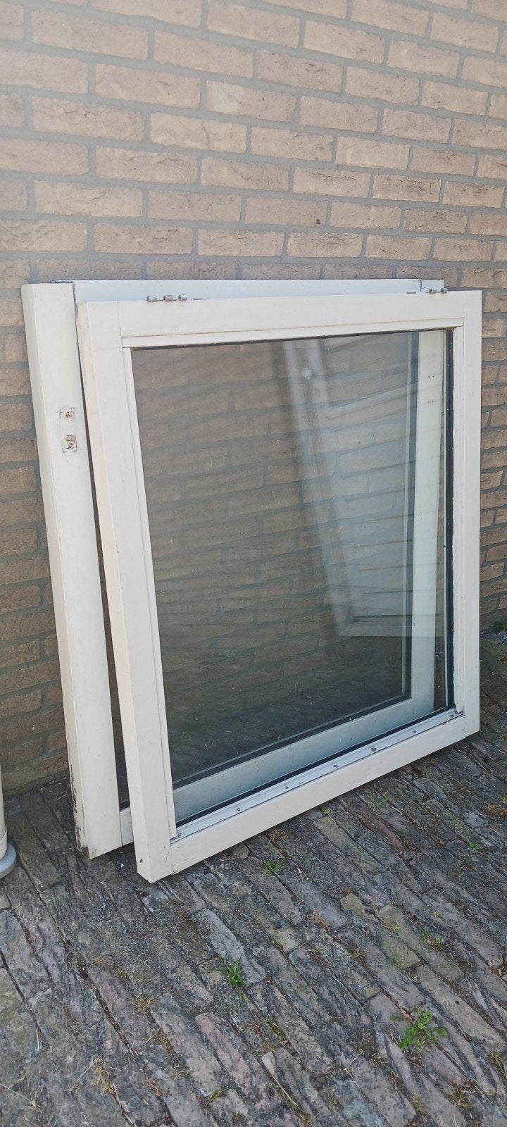 Gebruikt gevelraam met dubbelglas, Ophalen, Gevelraam of Ruit, Gebruikt, 80 tot 120 cm