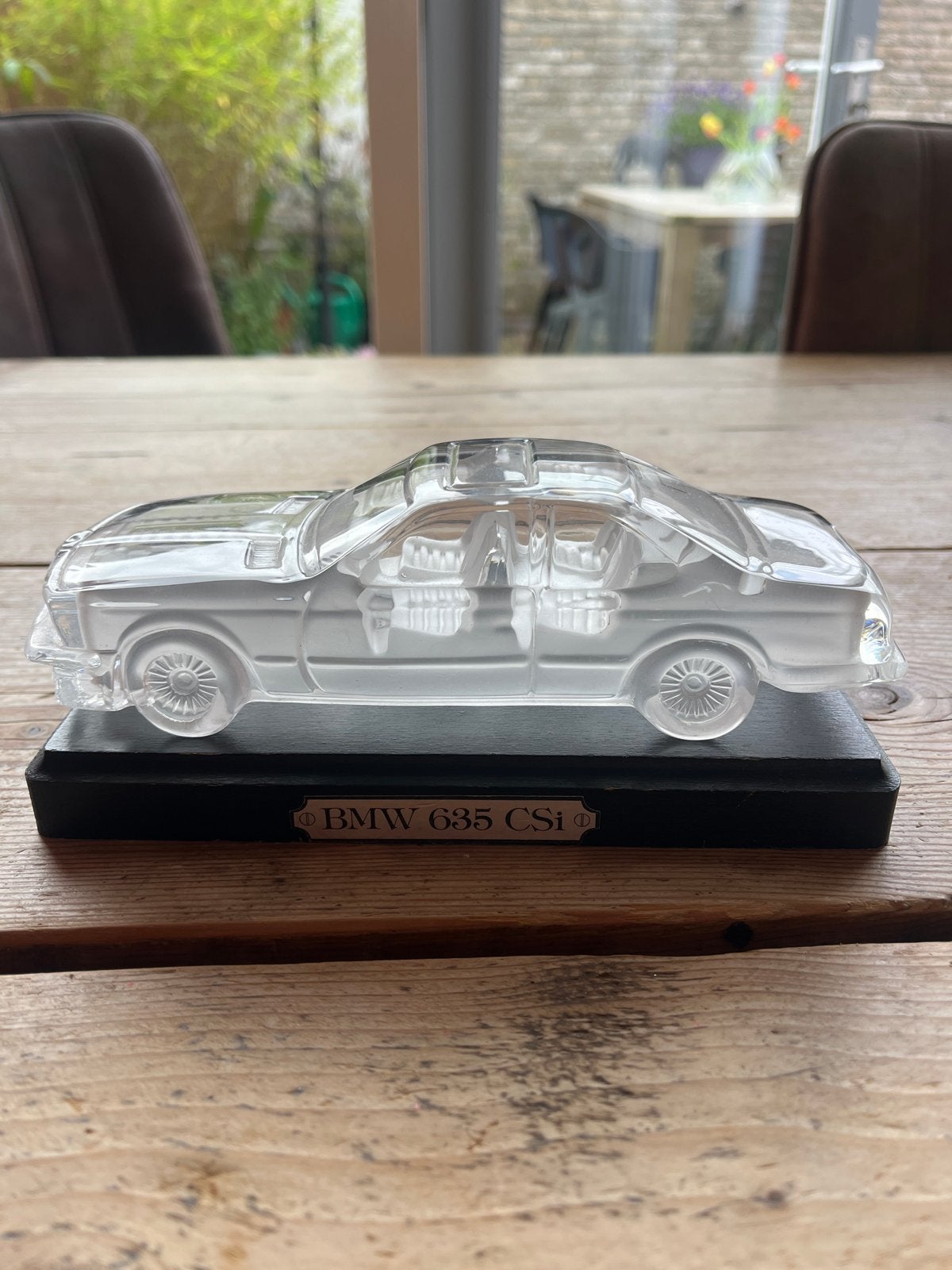 Uniek Glazen BMW 635 CSi Model op Sokkel, Verzamelen, Ophalen of Verzenden, Zo goed als nieuw, Auto's