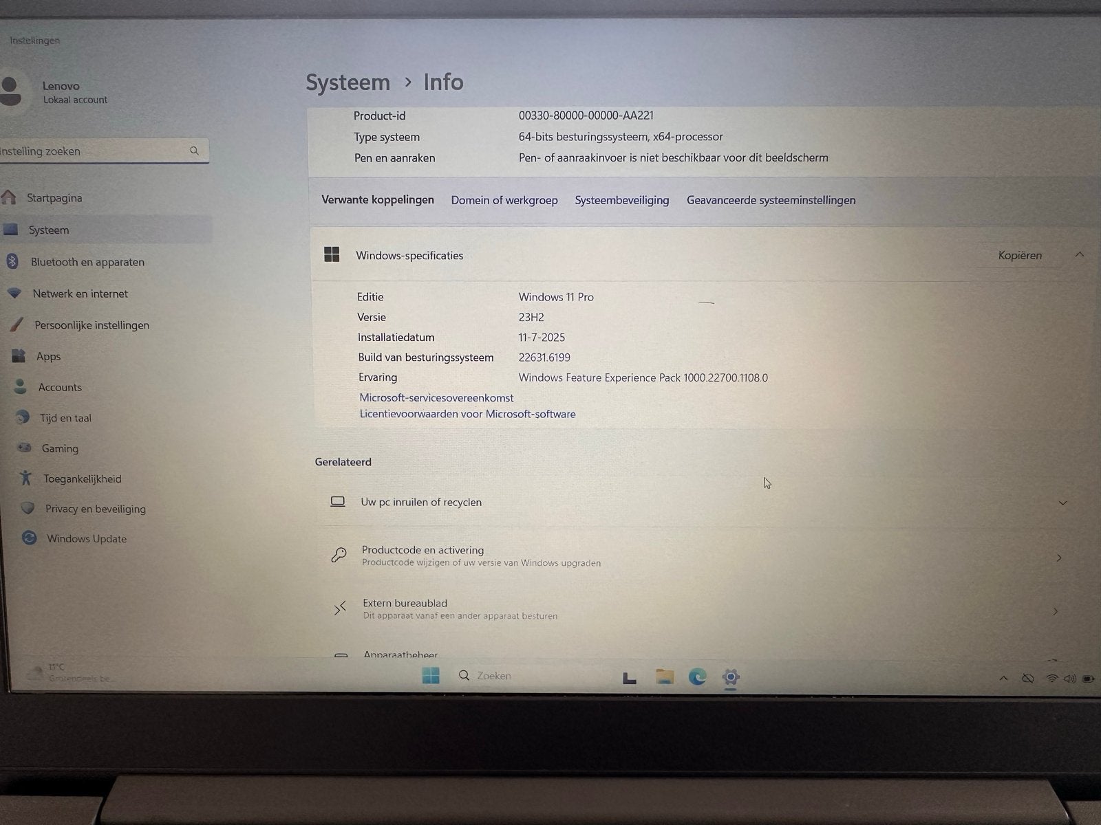 Lenovo Laptop met Windows 11 Pro, AMD Ryzen 5, 8GB RAM, 256G, Ophalen, Gebruikt, Met videokaart, 2 tot 3 Ghz