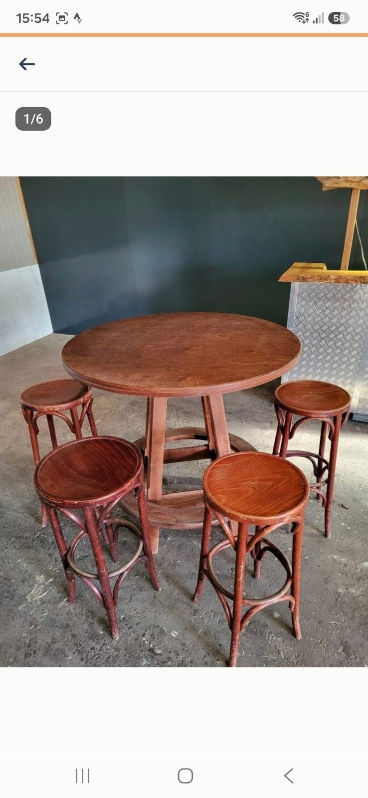 café biertafel, Ophalen of Verzenden, Gebruikt