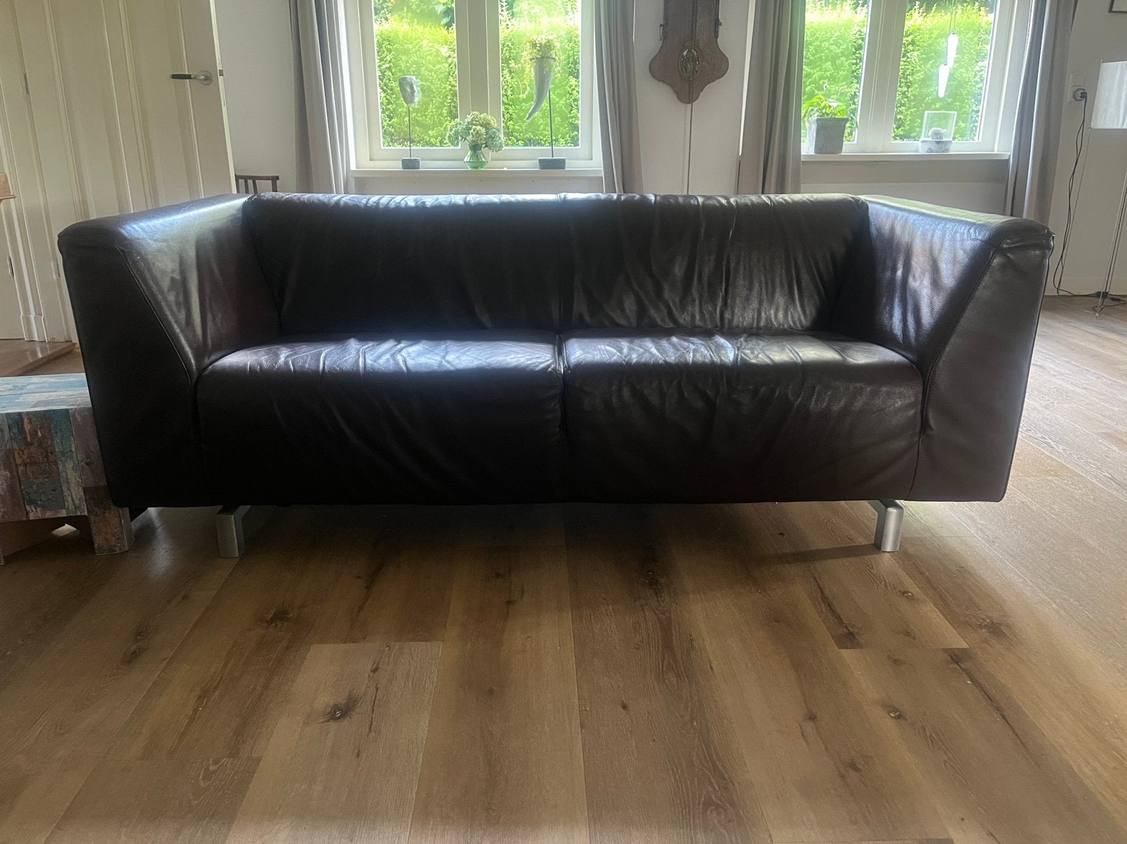 2 Molinari banken. 2,5 zits.  Samen €150, Ophalen, 150 tot 200 cm, Zo goed als nieuw, Leer