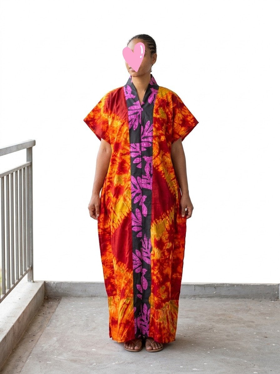 Afrikaanse jurk, Ophalen of Verzenden, Zo goed als nieuw, Maat 46/48 (XL) of groter, Onder de knie