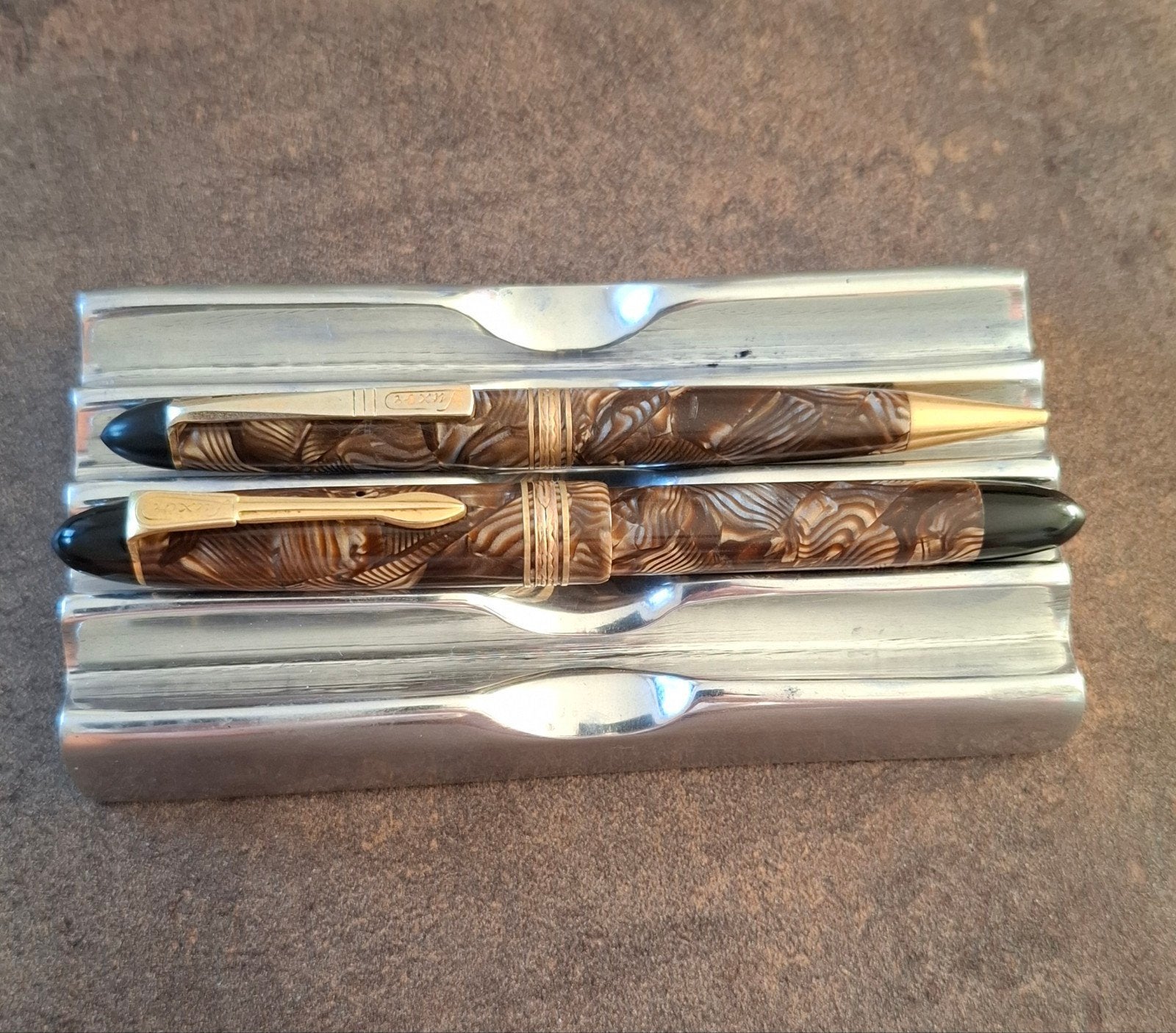 Luxor Set Fountain Pen 14 K 585 Vulpotlood Jaren 30 / 40, Verzenden, Gebruikt, Vulpen, Overige merken