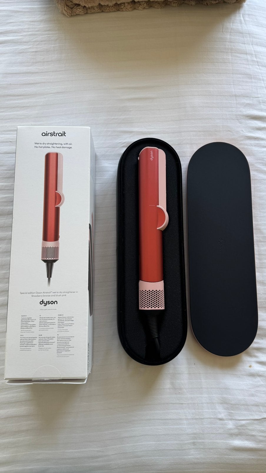 Dyson Airstright pink NEW, Ophalen of Verzenden, Nieuw, Krultang of Stijltang