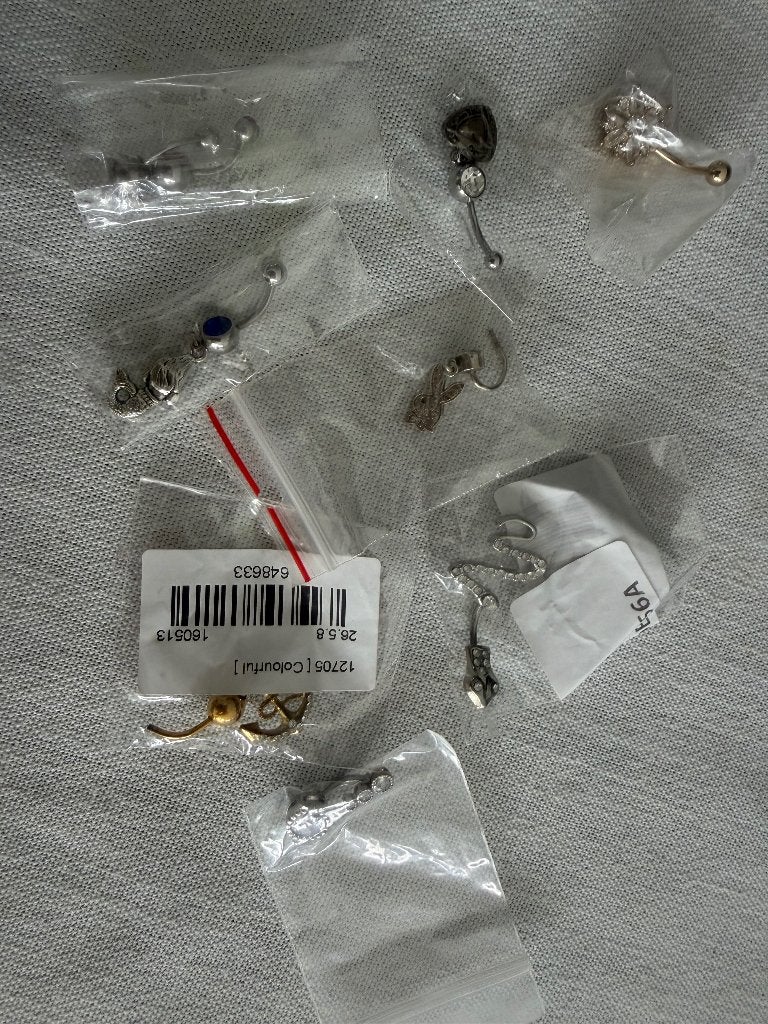 Belly rings - piercing, Navelpiercing, Staal, Ophalen of Verzenden, Zo goed als nieuw