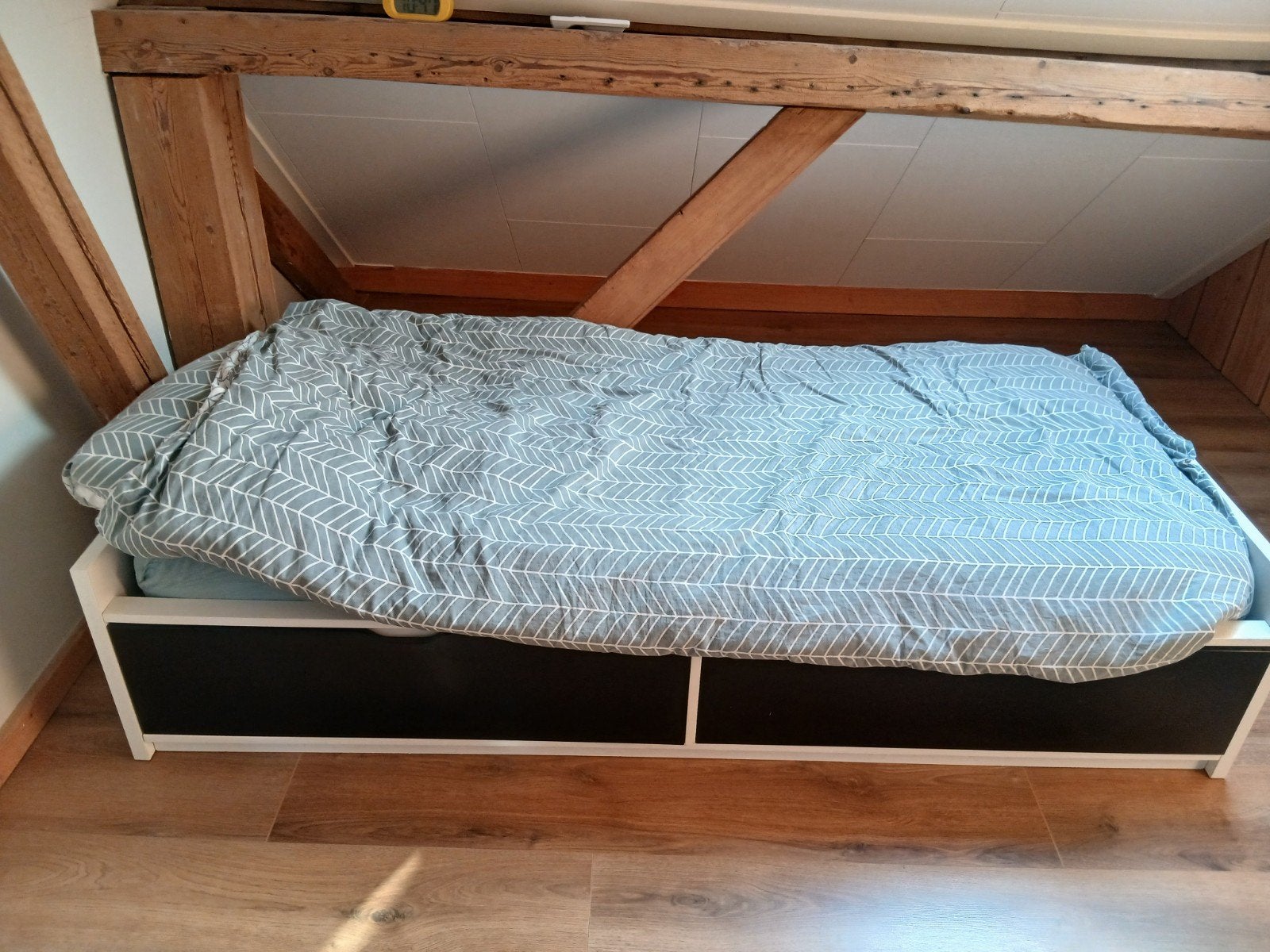 handig bed met lades van Ikea, Ophalen, Gebruikt, Eenpersoons, Wit