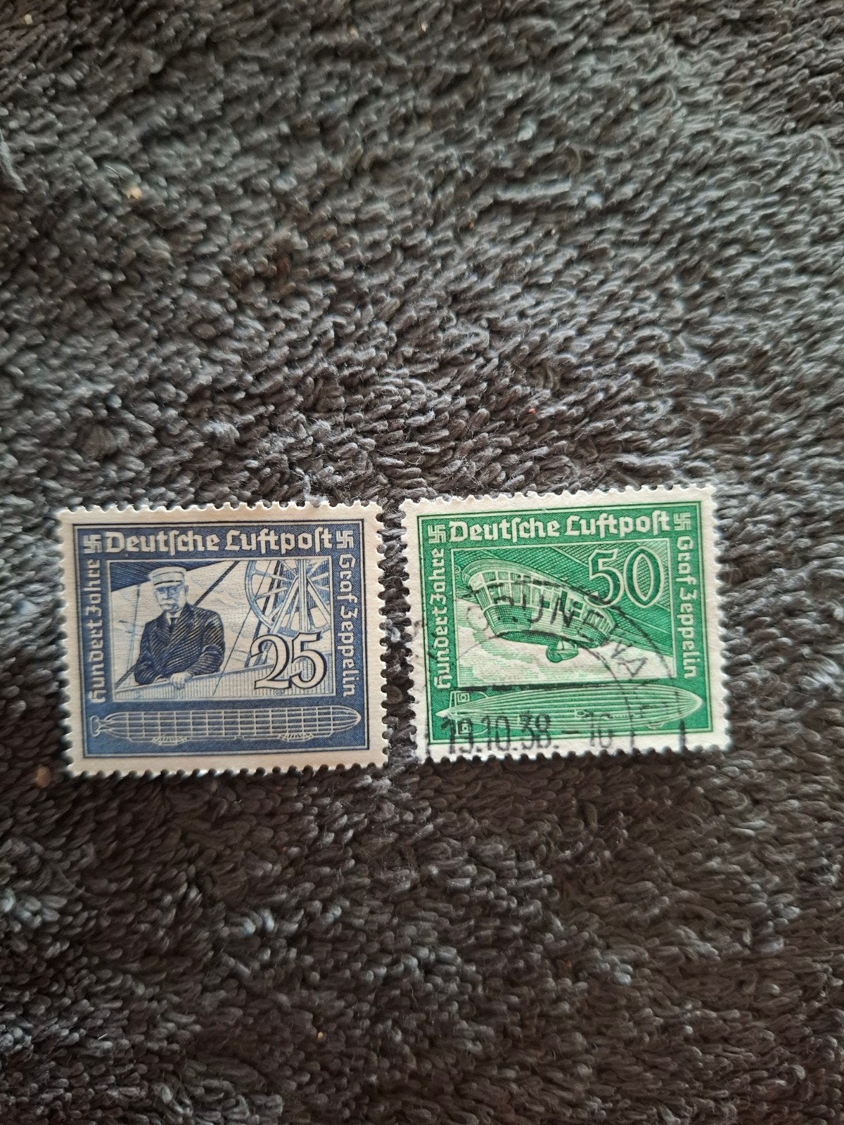 Duitse Rijk 1938 Luchtpostzegels, Verzenden, Overige periodes, Gestempeld