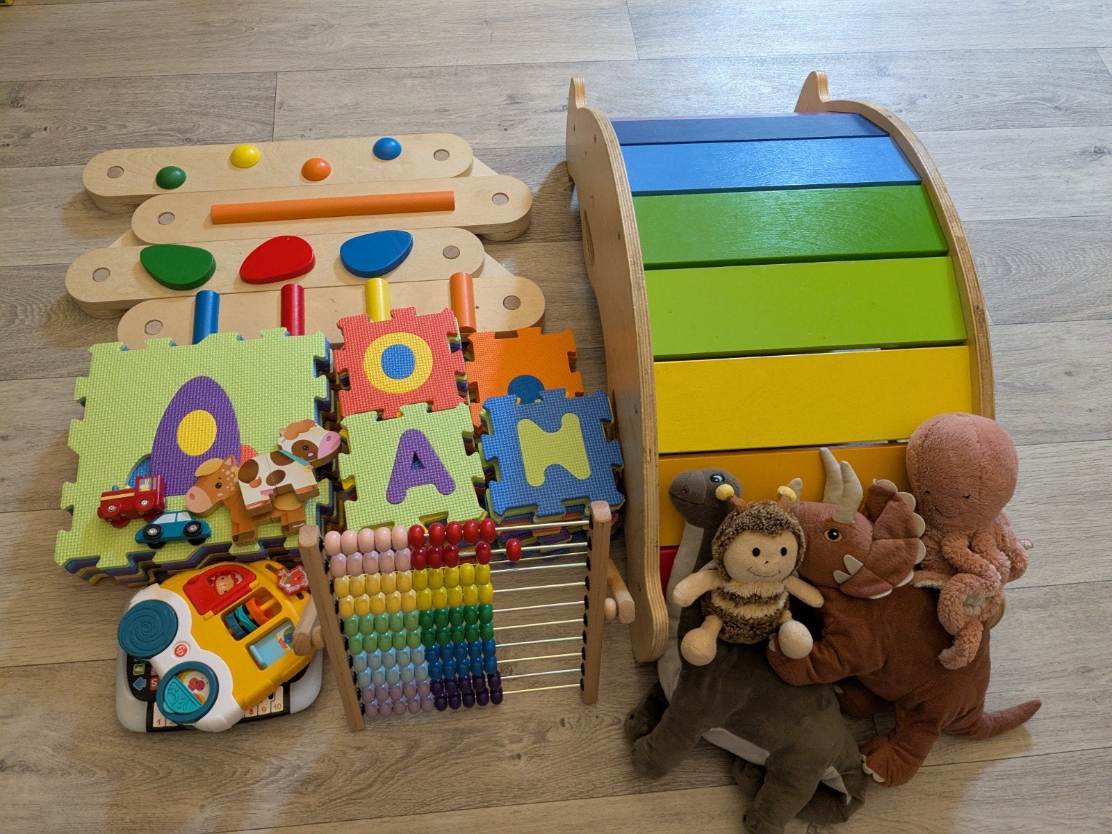 Peuter speelgoed Hout Foam Puzzel, Ophalen