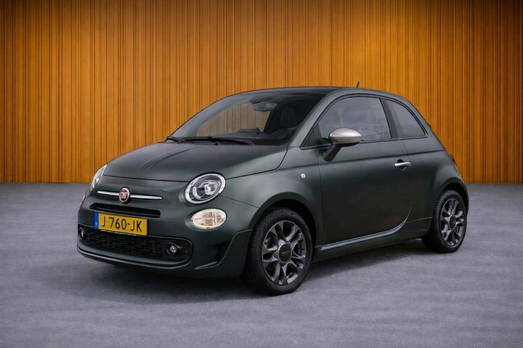 Fiat 500 C 1.0 Hybrid Rockstar verde portofino groen, Voorwielaandrijving, Euro 6, Cabriolet, 4 stoelen