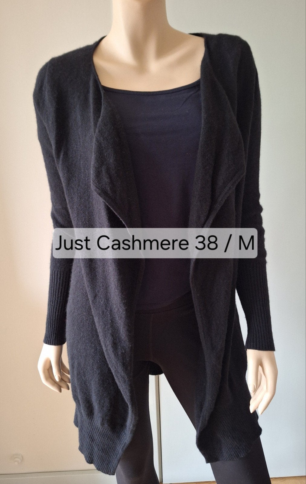 Zwart zacht kasjmier vest Just Cashmere 100% kasjmier 38 / M, Maat 38/40 (M), Zwart, Ophalen of Verzenden, Just Cashmere