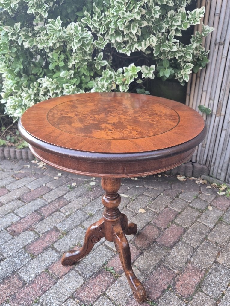 Vintage - Wijntafel - Koffietafel - Plantentafel - Italiaans, Minder dan 55 cm, Gebruikt, Rond, VINTAGE         -    KLASSIEK