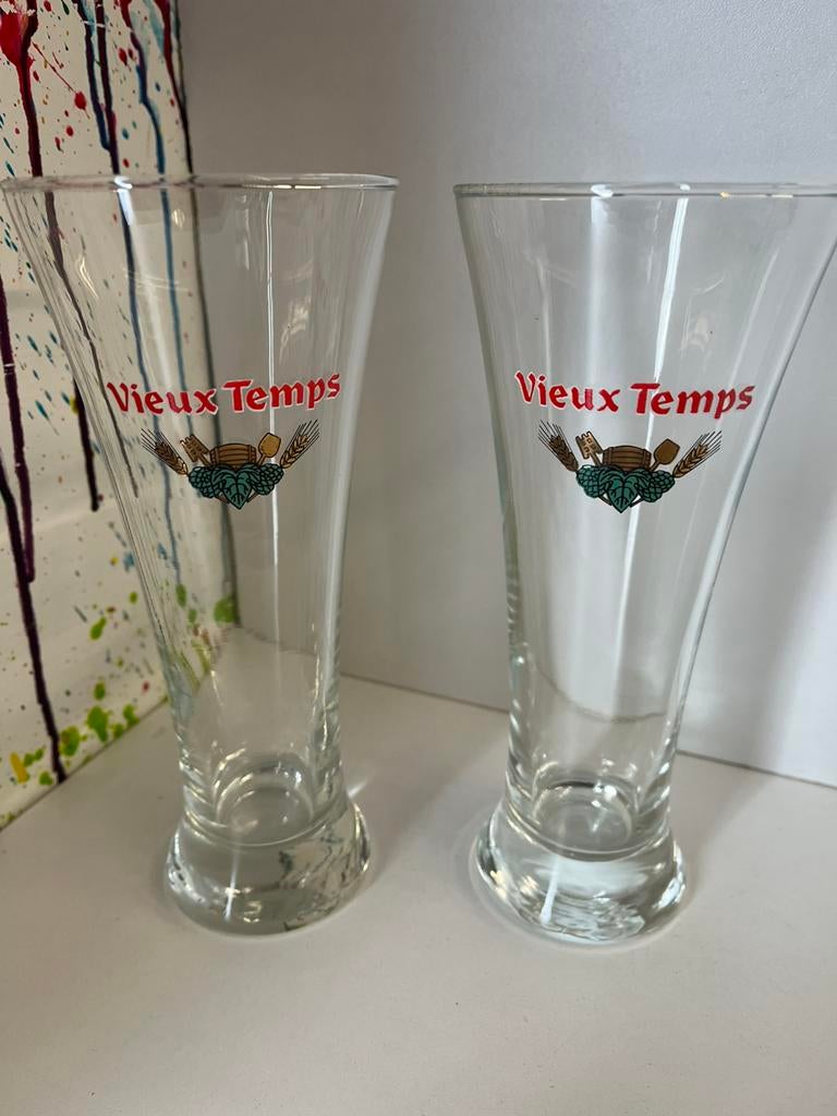 Vieux Temps bierglazen set van 6 glazen, Ophalen of Verzenden, Nieuw, Glas of Glazen, Overige merken