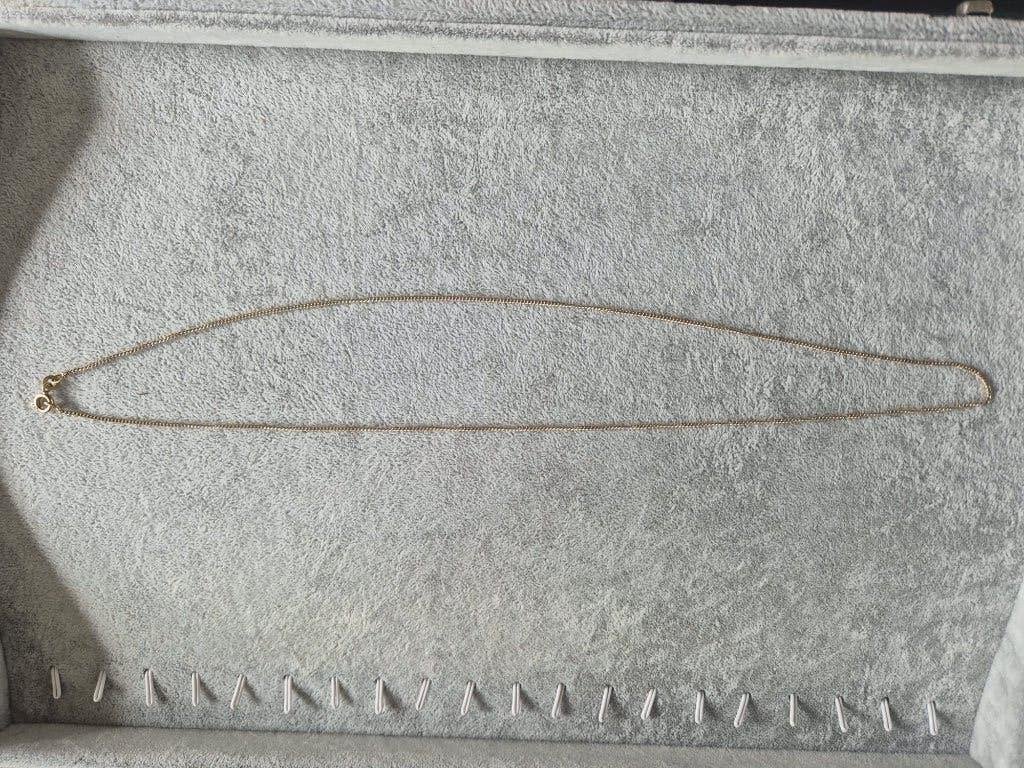 ketting  en hanger van 14 karaat goud en Topaz, Ophalen of Verzenden, Zo goed als nieuw, Goud, Goud